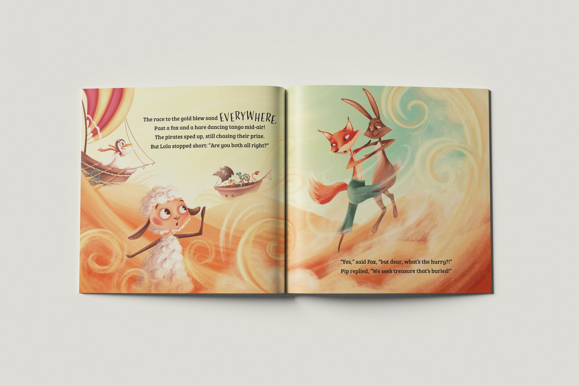 Lola Lamb and the TrickyTreasure with friends